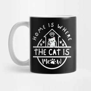 Home Is Where The Cat Is Mug